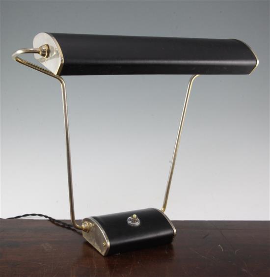 A 1950s Eileen Gray adjustable desk lamp, 18in.